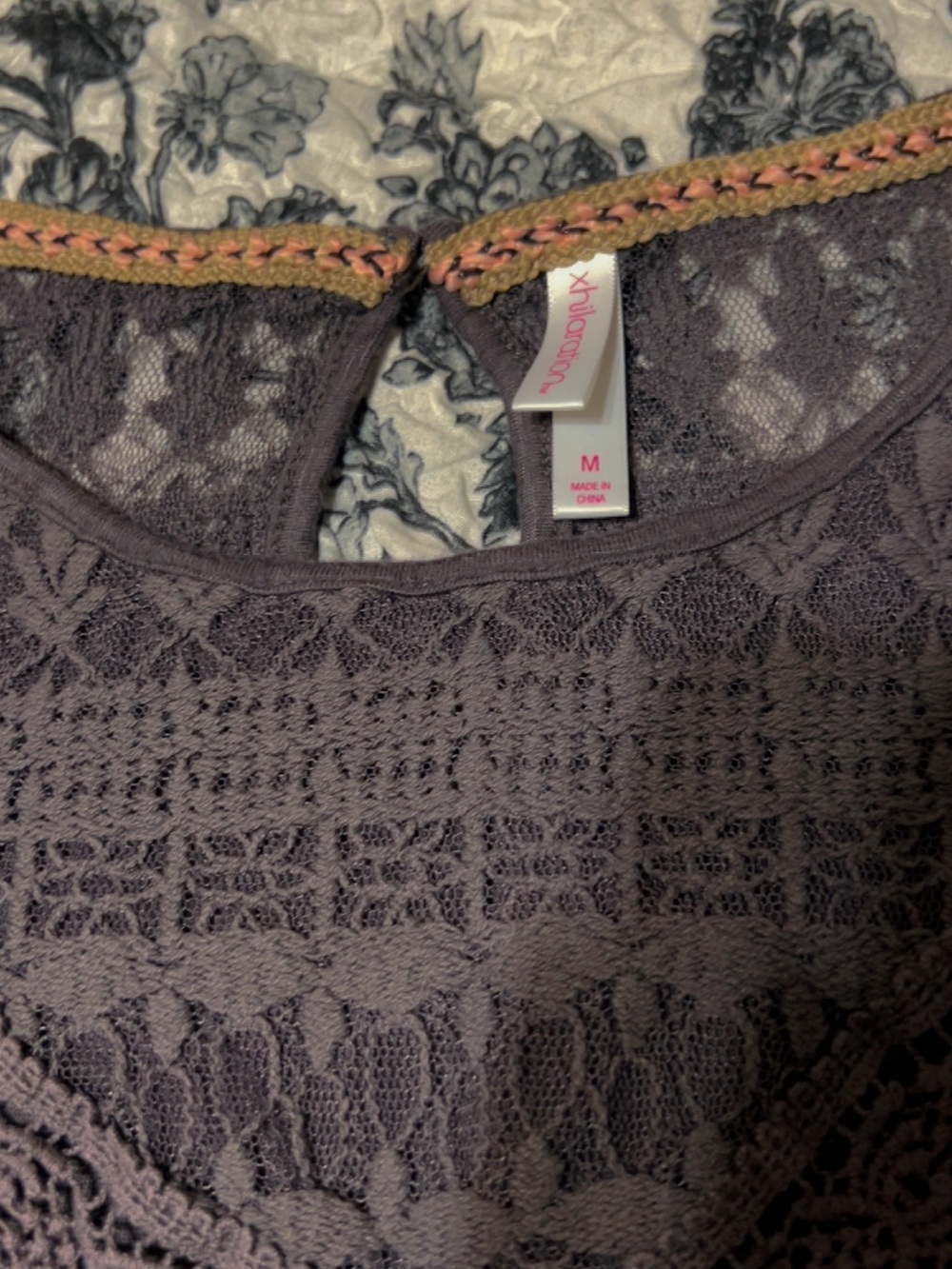 Cold-Shoulder Lace Top - Picture 2 of 2